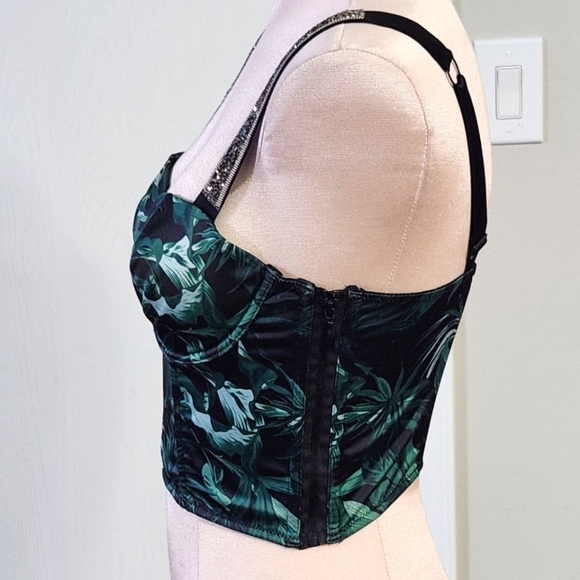 Victoria's secret Tropical Palm Corset Top With Sparkle Straps - Picture 6 of 12